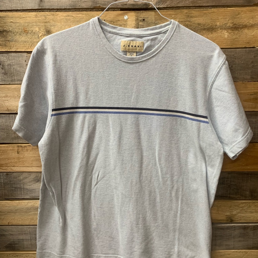 Mens Size Medium Short Sleeve J Khaki Summer Shirt